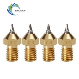 Embouts en acier inoxydable pour imprimante 3D buse pour E3D 0.2/0.3/0.4/0.5mm 1.75mm M6 V5 V6