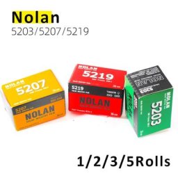 Film couleur en rouleau 1-5 rouleaux Nolan 5207 5219 5203 135 film négatif traitement ECN2 iso