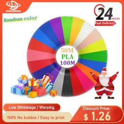 Filament PLA pour imprimante 3D fournitures de dessin pour enfants 100m 50m 1.75mm