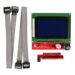 Panneau de commande LCD12864 2 pièces panneau de commande LCD avec câble de 30cm contrôleur