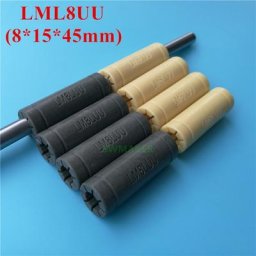 Douille de roulements linéaires en polymère solide 4 pièces LML8UU 8MM 8*15*45mm Prusa pour