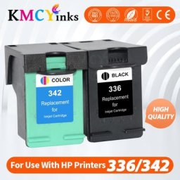 KMCYinks-Remplacement pour imprimante HP 336 342 HP336 Deskjet 5440 PSC1510 Photosmart 1500
