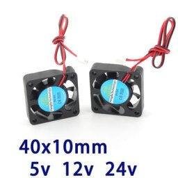 Ventilateur pour imprimante 3D 4010 2 broches 40mm 40x40x10mm 4cm carte graphique DC 5V / 12V /