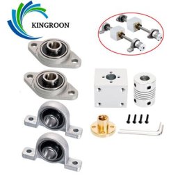 KINWords-Montage d'écrou à vis mère T8 plomb 8mm OD 8mm pas 2mm siège de conversion d'écrou T8