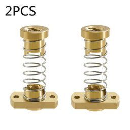 2 jeux d'écrous en laiton CR10 Z axis T8 Anti-jeu écrous à ressort élimination de l'écart pour la