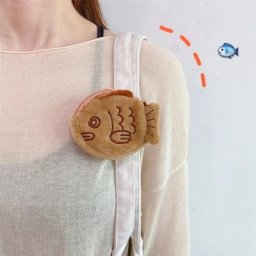 HUANZBottles-Porte-monnaie en peluche Snared Fish Butter pour filles sac de poignet mignon mini