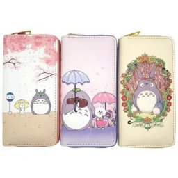 Portefeuilles de dessin animé chat pour femmes pochette longue femme sac de téléphone à fermeture