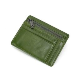 Porte-cartes en cuir véritable de première couche portefeuille mignon sac à monnaie luxe coloré