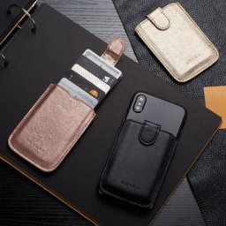 Étui pour téléphone portable avec 5 poches pour cartes pour hommes et femmes à la mode avec
