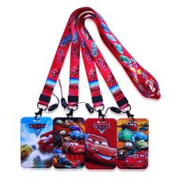 Disney Cars-Porte-badge avec lanière pour enfants et hommes carte d'identité de greffier carte de