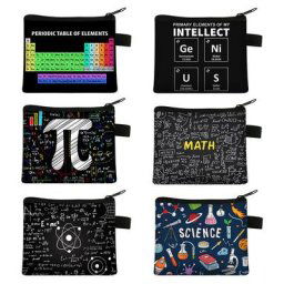 Tableau périodique des éléments porte-monnaie pour femmes portefeuilles formule mathématique PI
