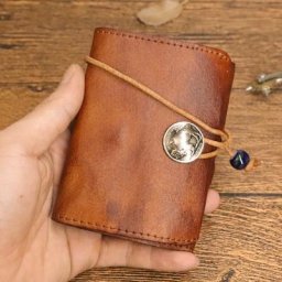 Porte-monnaie en cuir véritable pour hommes mini sac à main proximité poche Wstring portefeuille