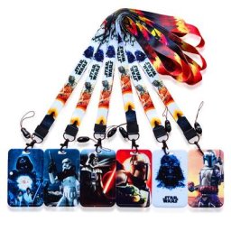 Disney-Porte-cartes mignon pour garçons porte-clés pour enfants lanière de campus pour étudiants