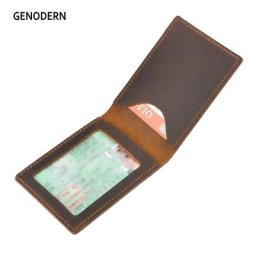 Geodern – housse de permis de conduire en cuir véritable pour homme pour véhicule à moteur étui de