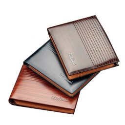 Portefeuille en cuir vintage pour hommes marque de luxe court mince pince à billets carte de