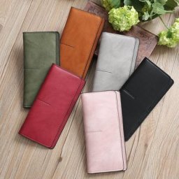 Long sac à main simple pour femme portefeuille pochette sac d'argent dame bombes porte-cartes