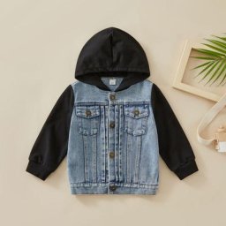 Veste à capuche à manches longues pour enfants Combats à capuche pour enfants Automne Printemps
