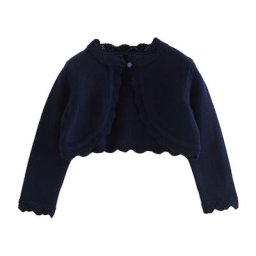Cardigan en coton bleu marine pour fille de 1 à 12 ans veste rouge manteau de plage vêtements
