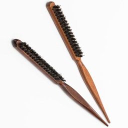 TJavier-Brosse à Cheveux en Poils de Sanglier Peigne à Ligne Fine en Bois Extension de Coiffure