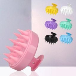 Peigne de massage multifonctionnel en silicone pour cuir chevelu brosse de douche mini tête
