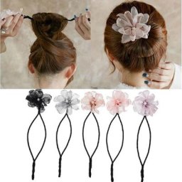 Bande de sauna torsadée pour femme fleur bricolage fabricant de chignon magique outil de