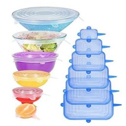 Couvercle en silicone réutilisable hermétique pour aliments conservation des mets frais joint rond