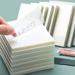 Notes autocollantes transparentes avec autocollants à gratter papier à lettres simple et de grande
