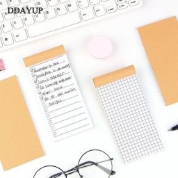 Bloc-notes en papier kraft de poche bloc-notes papeterie scrapbooking notes mémo liste de