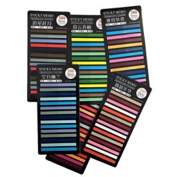 Autocollants index fins couleurs fluorescentes étiquettes autocollantes transparentes marque