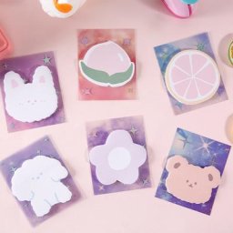 Bloc-Notes auto-adhésif 30 pièces Fruits mignons dessin d'animaux bloc-Notes pour amoureux des