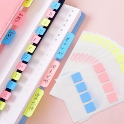 Lot de 10 feuilles d'onglets d'index multicolores autocollants ampa drapeaux pour la liberté