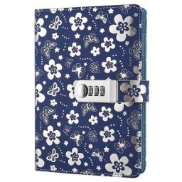 Carnets et journaux en cuir PU avec verrouillage carnet de notes permis de mot de passe agenda