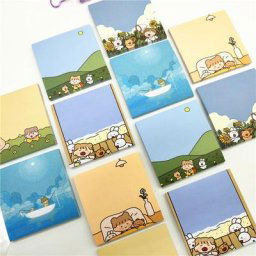 Bloc-Notes fille forêt mignon 1 pièce mini bloc-Notes décoratif papier à Notes papeterie