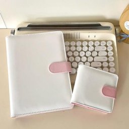 Classeur en cuir Pu A5 A7 couleur bonbon cartes Photo Kpop idole Album à collectionner mignon