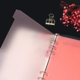 Outil de synchronisation d'index de papier transparent A5 horizon 6 trous pour licence de