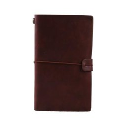 Bloc-notes portable en cuir carnet de licence écriture lisse pour les voyages 150 agendas