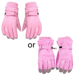 Gants de ski et de cyclisme imperméables et coupe-vent pour enfants mitaines chaudes optiques