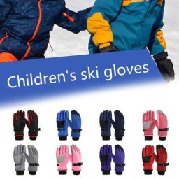 Gants de ski pour enfants cyclisme moufles épaisses et chaudes imperméables coupe-vent Sports