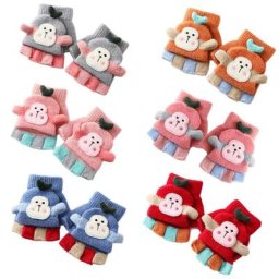 Gants tricotés extensibles pour enfants mitaines chaudes pour l'hiver doit avoir des Golves en