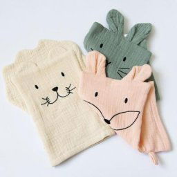 Gants de bain pour bébé dessin animé chiffon de lavage serviette douce pour le visage cadeau de