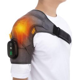 Ceinture de soutien réglable à LED sangle de protection chauffage électrique des épaules masseur