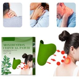 Patch cervical en absinthe de lune du sud autocollant chauffant pour la colonne cervicale pack de