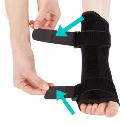 Attelle de pied réglable pour fasciite plantaire attelle dorsale pour la nuit et le jour