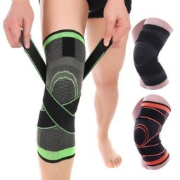 Genouillère protectrice tissée 3D compression respirante support de course 1 pièce offre