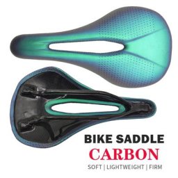 Selle en cuir ultralégère 125g entièrement en carbone pour vtt et vélo de route coussins