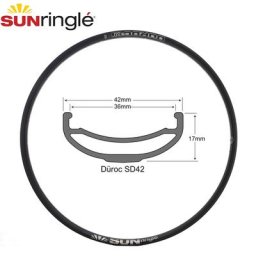 Jante de montagne Sunringle Durac 42 27.5/29 pouces Sletransved Edge 32H/28H jantes en aluminium