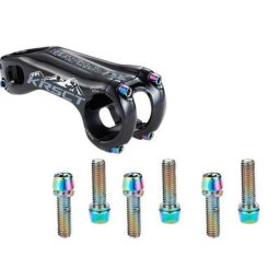 Vis de tige de vélo de route et vtt M5/M6 boulons plaqués titane avec rondelle accessoires de