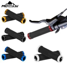 Poignées de guidon en caoutchouc non ald pour VTT avec verrouillage bilatéral pour vélo BMX
