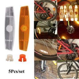 Réflecteur de rayons de vélo 5 pièces/ensemble voyant d'avertissement de sécurité jante de roue