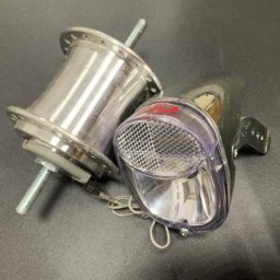 Moyeu de vélo en alliage d'aluminium CNC avec éclairage avant LED 36 trous 6V 2.4W génération